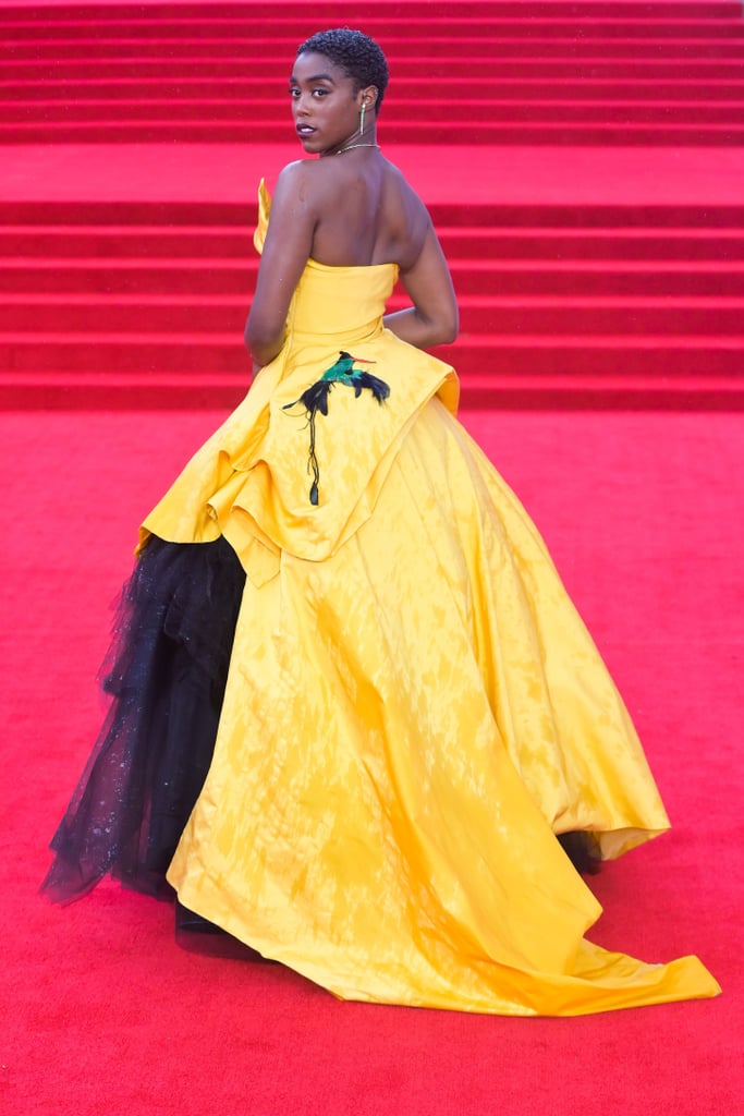 Lashana Lynch's Yellow Dress at the No Time to Die Premiere