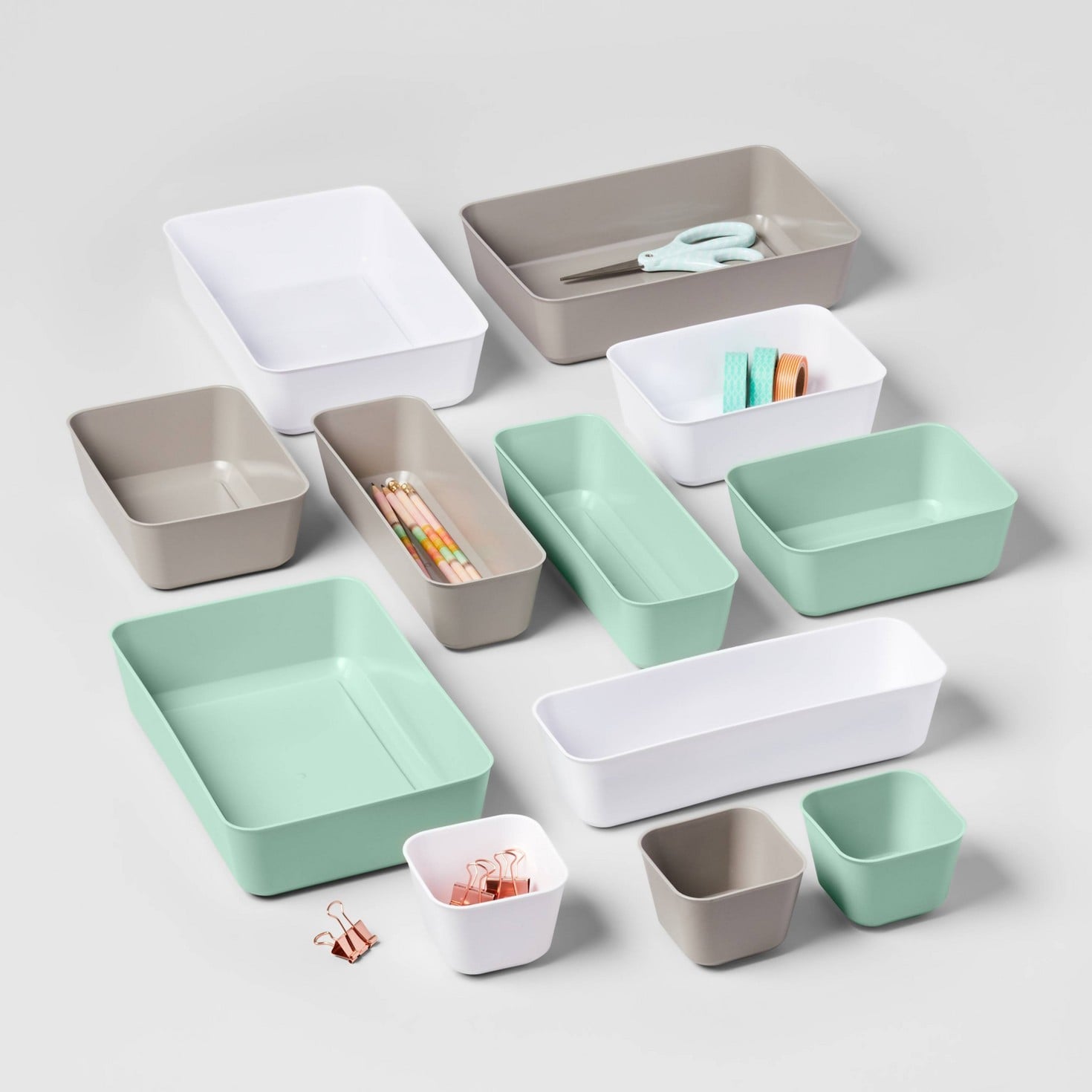 For Your Drawers: Brightroom 3pk Long Storage Trays