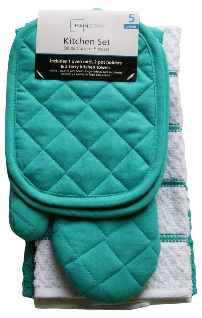 Mainstay Teal Island Kitchen Towel Set Teal Kitchen Appliances and
