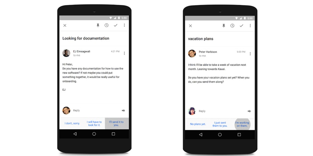 Smart Reply on Inbox by Gmail | PS Tech