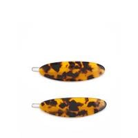 V by Very Resin Oval Hair Slides (2 Pack)