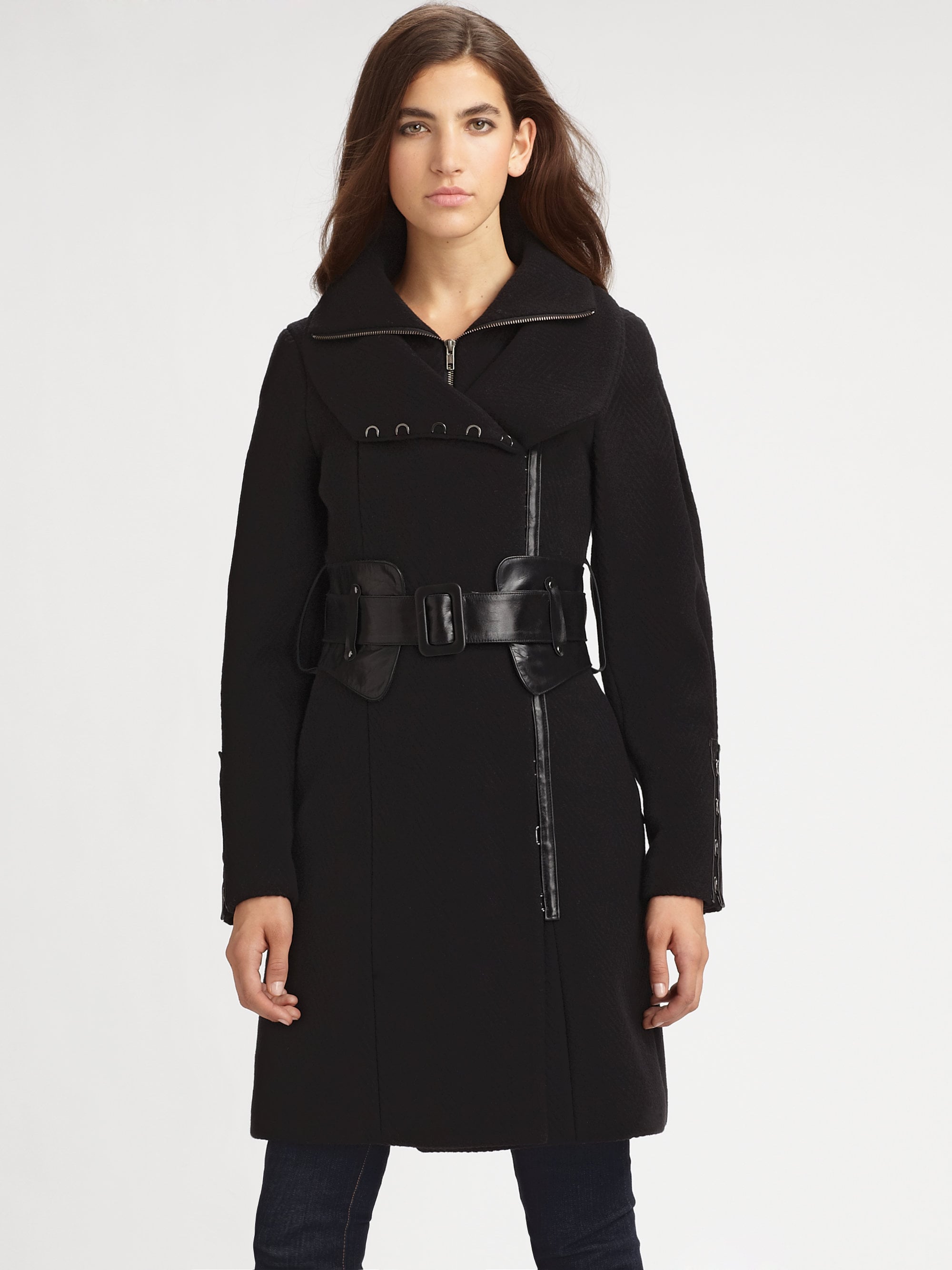 Meghan Markle's Navy Mackage Coat 