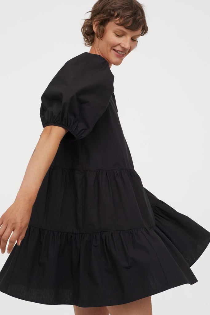 H&M Puff-sleeved Dress