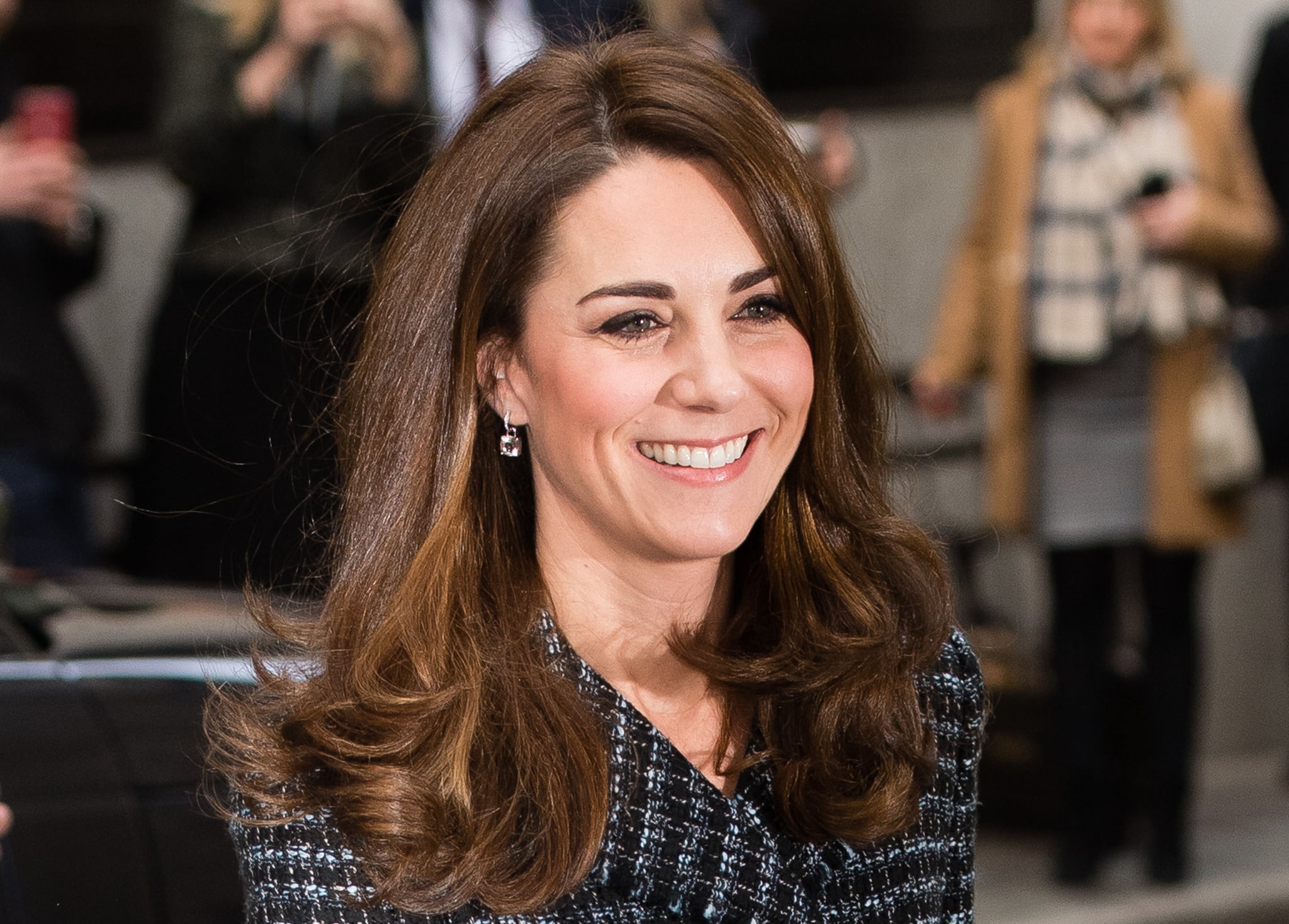 LONDON, ENGLAND - FEBRUARY 13: Catherine, Duchess of Cambridge attends a 'Mental Health In Education' conference at Mercers' Hall on February 13, 2019 in London, England. The conference will bring together delegates from across the mental health and education sectors to explore and discuss the benefits of collaborative working and what more can be done to tackle mental health issues in schools. (Photo by Samir Hussein/Samir Hussein/WireImage)