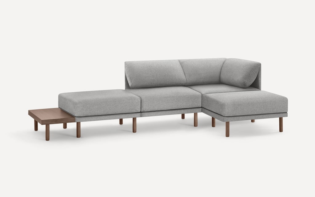 Burrow Range 4-Piece Open Sectional Double Lounger With Table