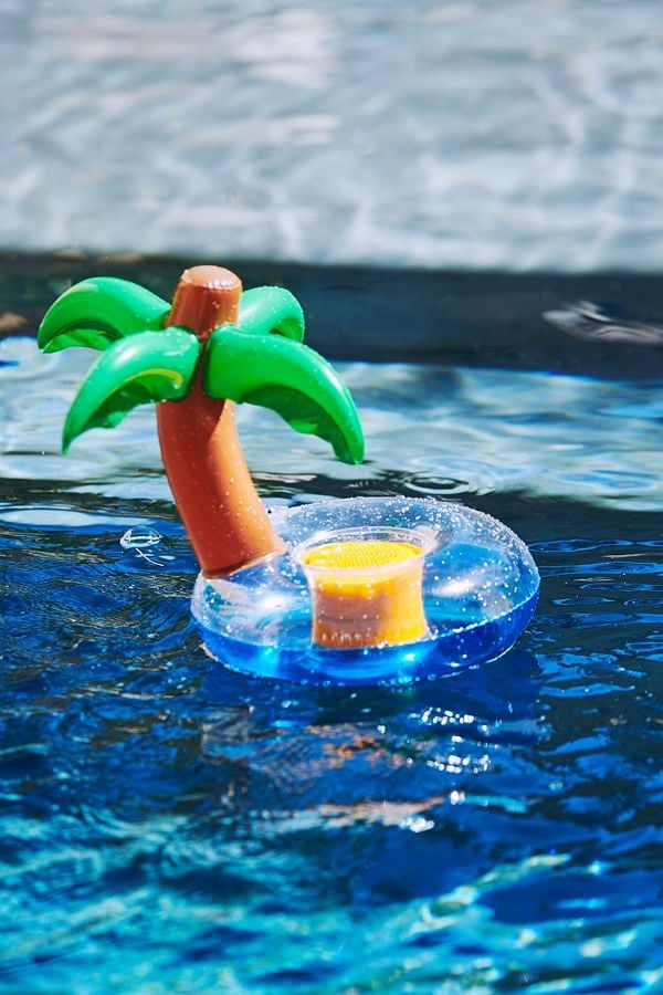 Pool float with cheap bluetooth speaker