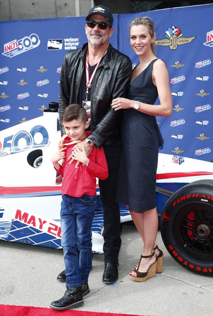 Jeffrey Dean Morgan and Hilarie Burton at the Indy 500 2017