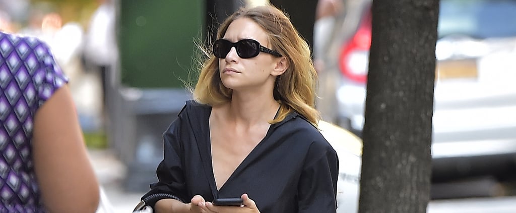 Mary-Kate Olsen Wearing Orange Espadrilles