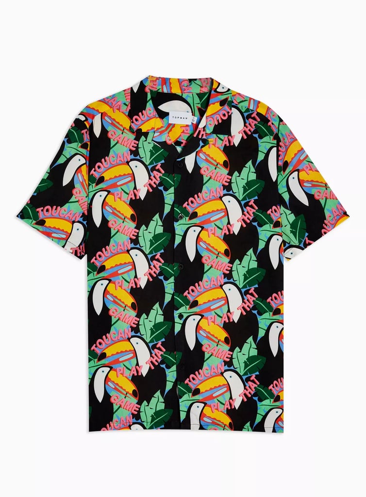 Topman Multicolored Toucan Revere Shirt