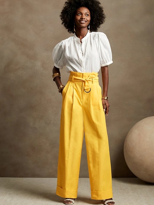 Banana Republic Wide-Leg Paperbag Pant