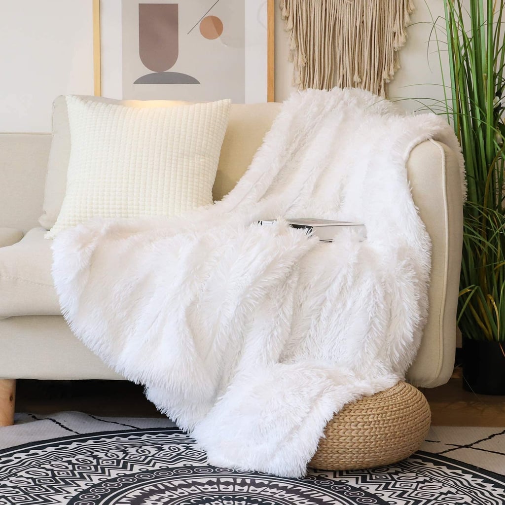 Decorative Extra Soft Faux Fur Throw Blanket