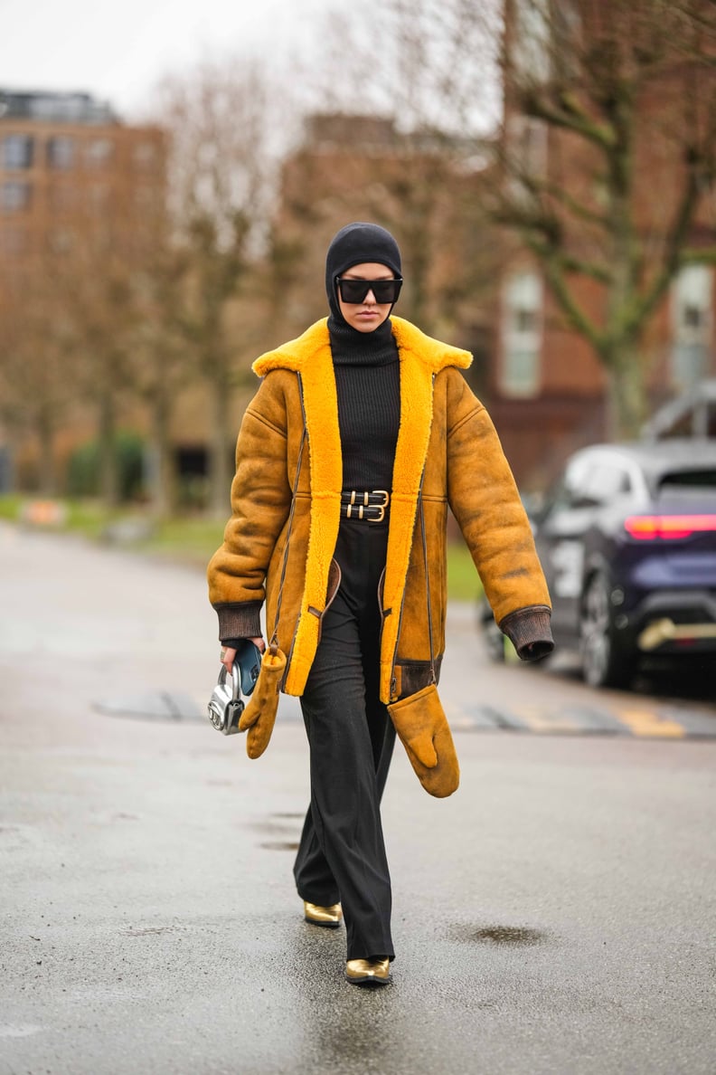 Look Back at Copenhagen Fall 2023 Fashion Week Street Style: Textured Coats