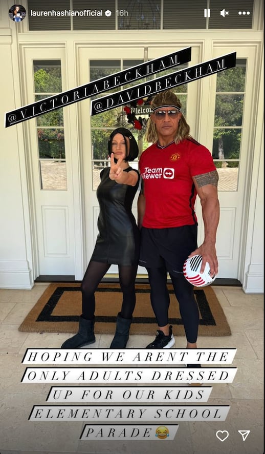 Iconic Couples' Halloween Costume: Dwayne Johnson and Lauren Hashian