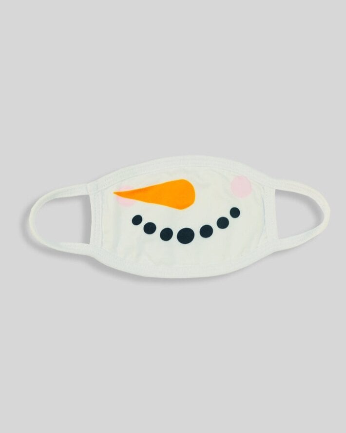 Snowman Holiday Face Mask