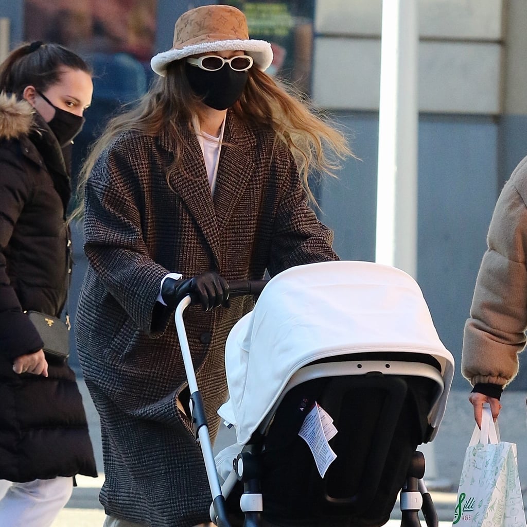 Gigi Hadid Officially Joins The Furry Bucket Hat Club