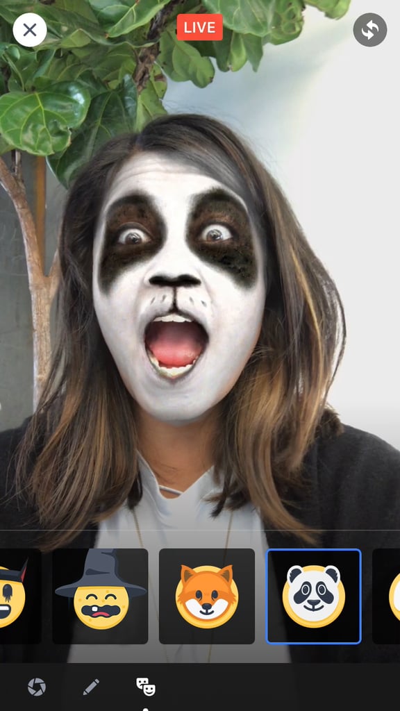 Panda mask.
