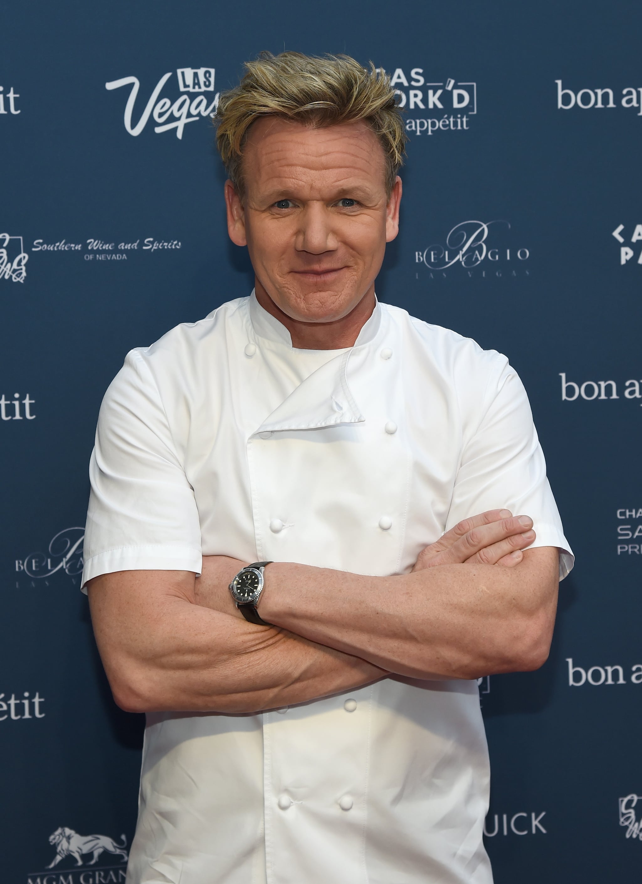 LAS VEGAS, NV - APRIL 24:  Chef Gordon Ramsay attends Vegas Uncork'd by Bon Appetit's Grand Tasting event at Caesars Palace on April 24, 2015 in Las Vegas, Nevada.  (Photo by Ethan Miller/Getty Images for Vegas Uncork'd by Bon Appetit)