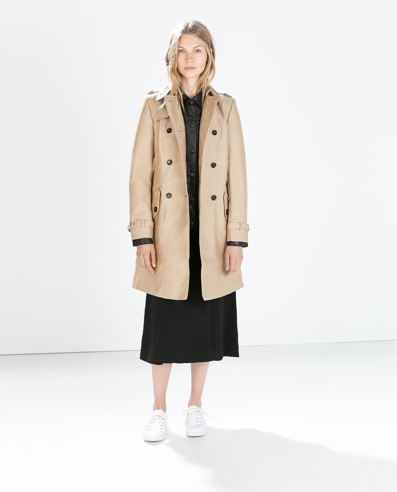 Zara Double Breasted Trench Coat