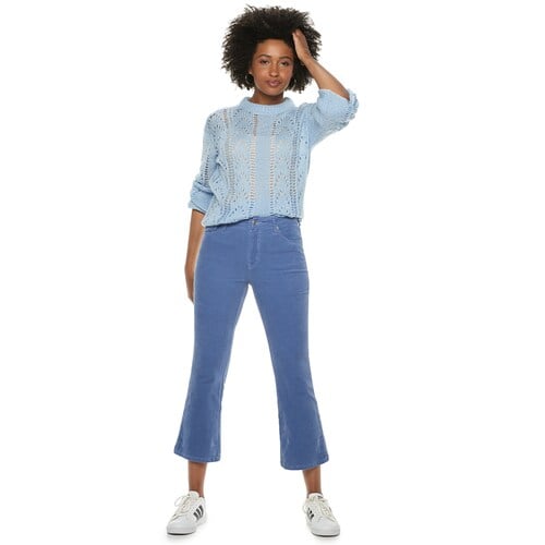 POPSUGAR High-Waisted Kick Flare Corduroy Pants