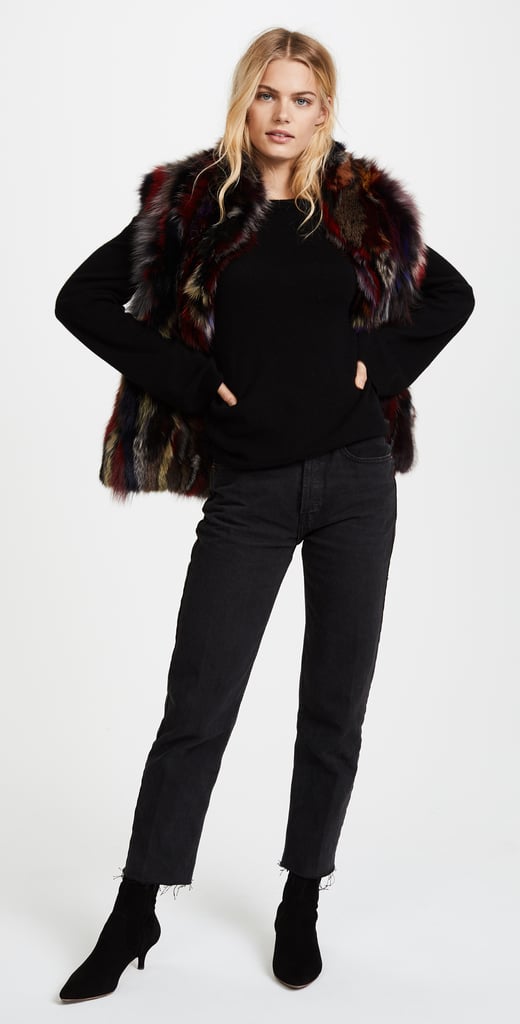 Adrienne Landau Multi Fox Vest