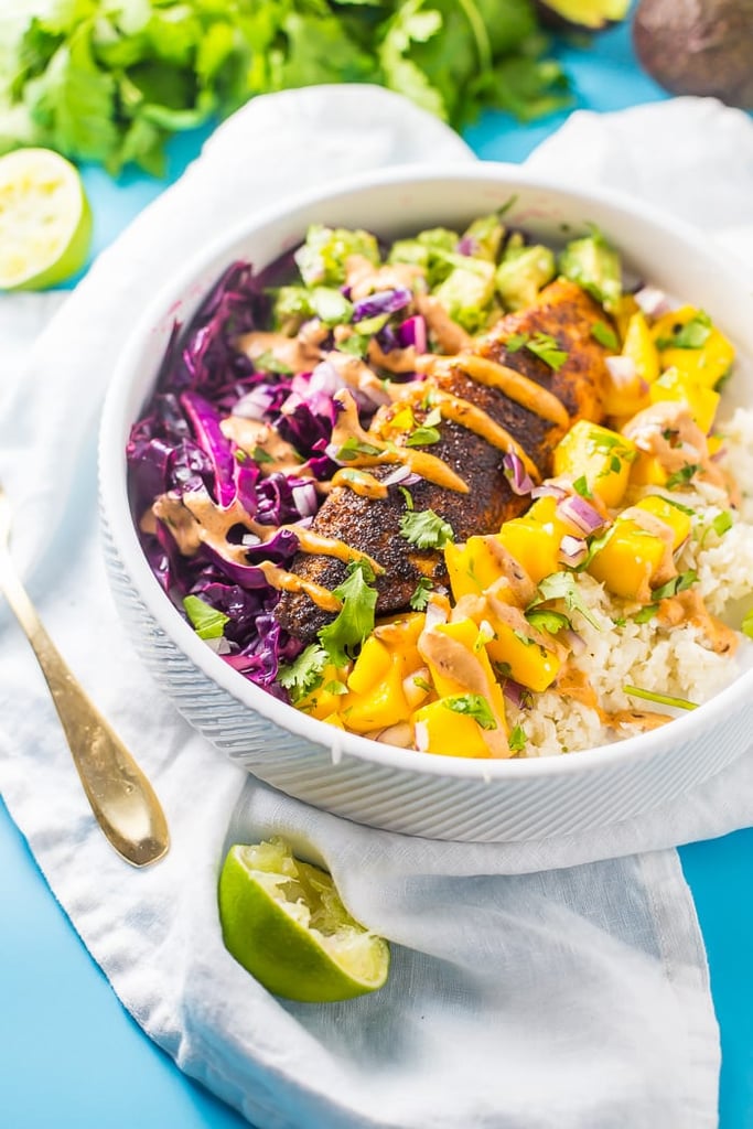 Whole30 Fish Taco Bowl With Coconut-Lime Cauliflower Rice