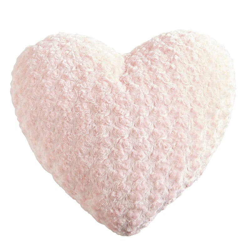 Pink Fuzzy Heart Pillow