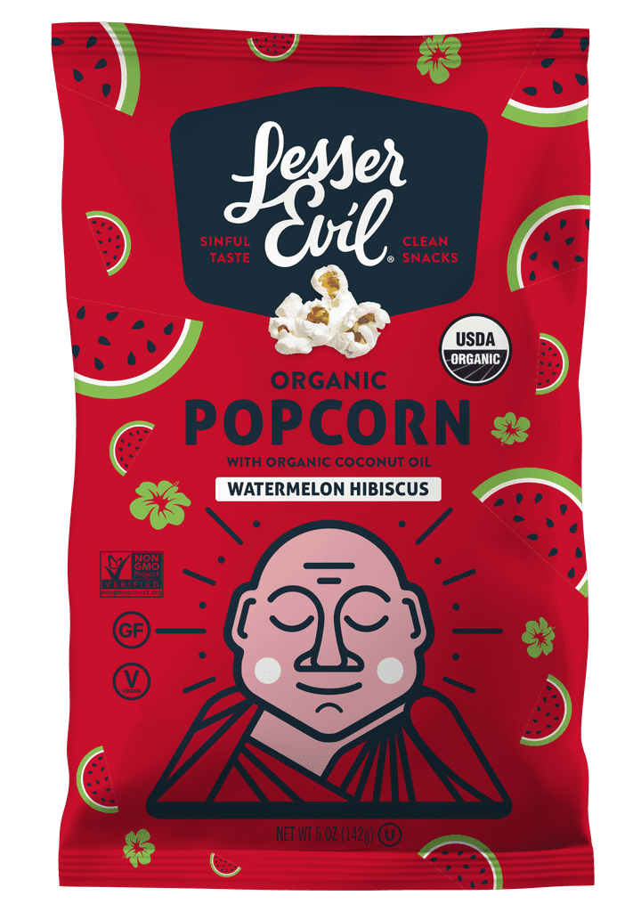 LesserEvil Watermelon Hibiscus Popcorn