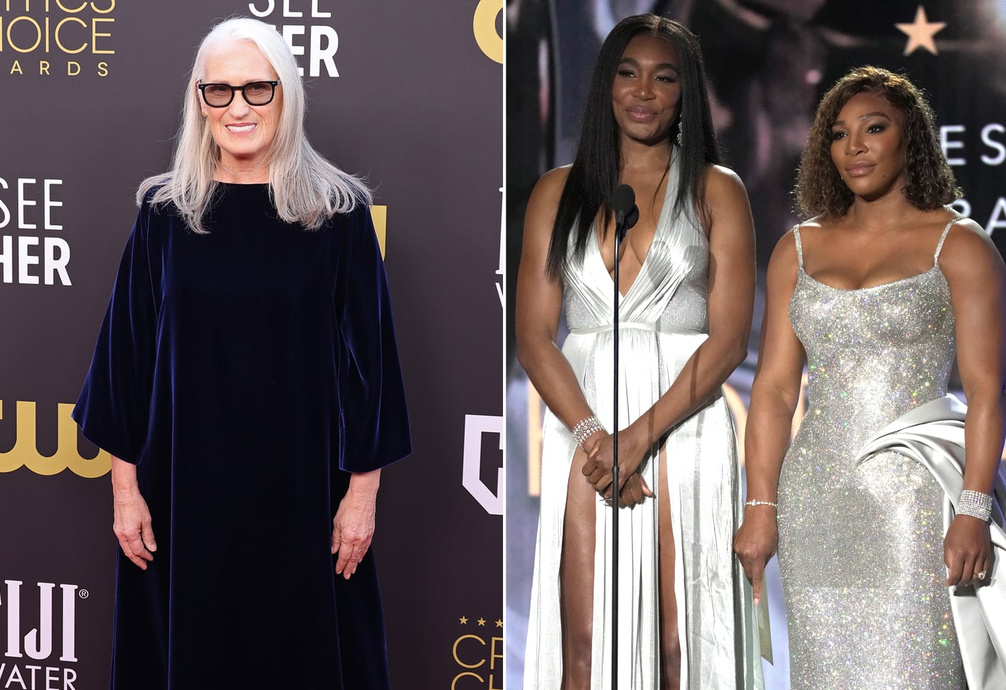 Jane Campion and Venus and Serena Williams at the Critics' Choice Awards 2022