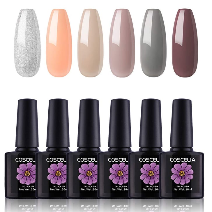Coscelia 6Piece Gel Polish Set Best AtHome Gel Nails Kit POPSUGAR