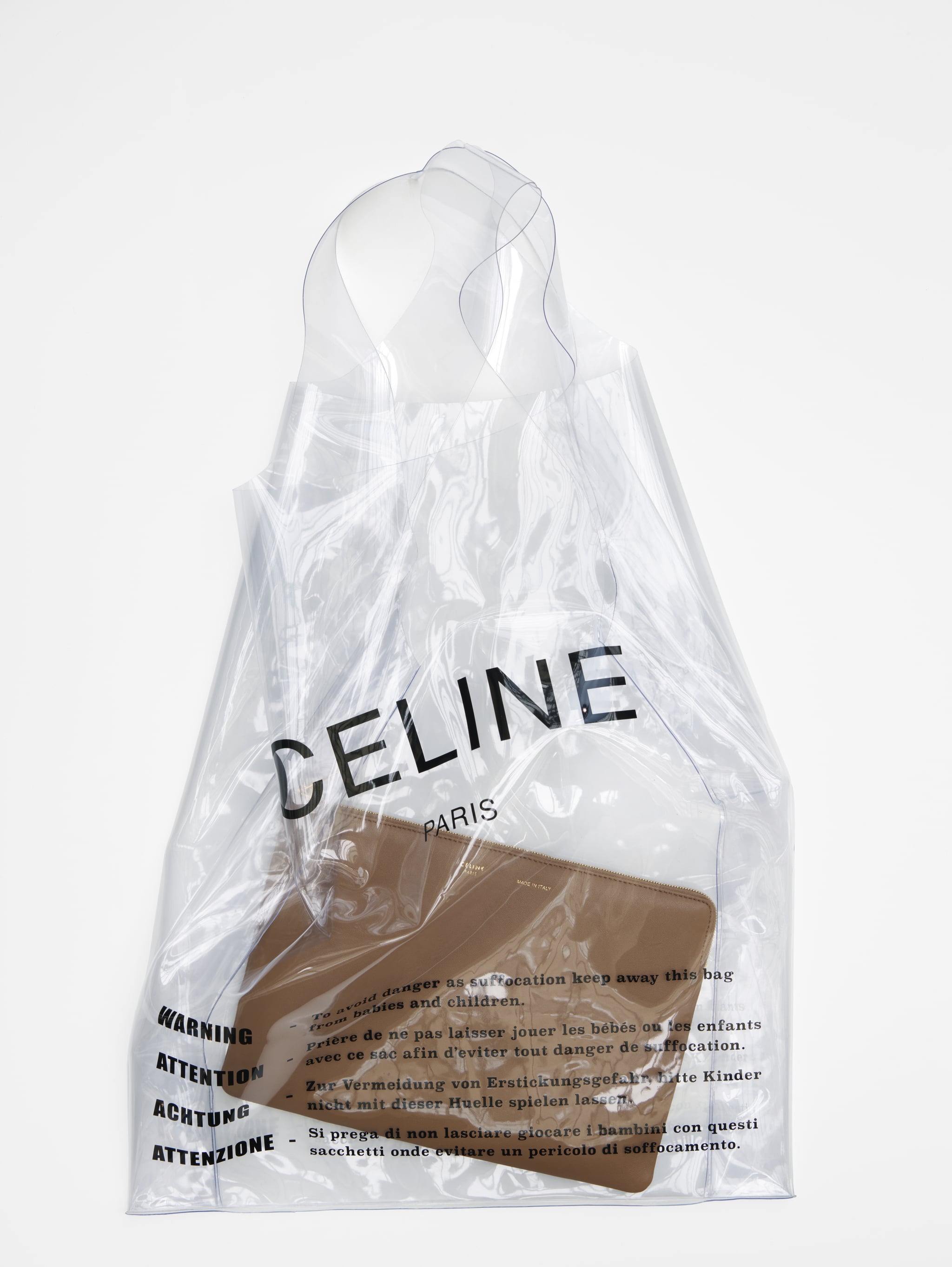 Celine plastic tote 2025