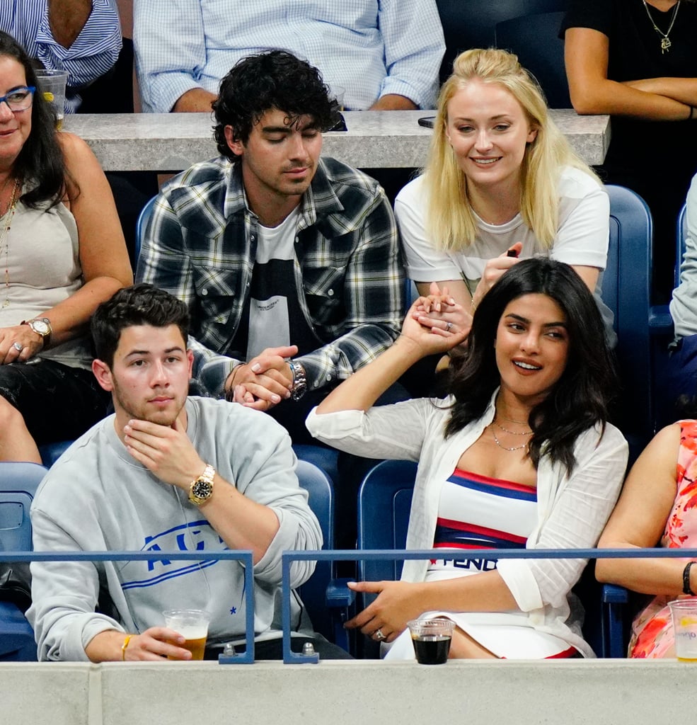 Nick Jonas and Priyanka Chopra at the US Open September 2018