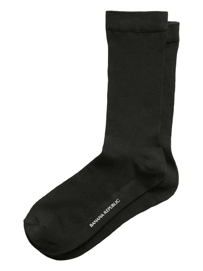 Ribbed Crew Socks