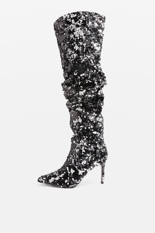 cheap sequin boots