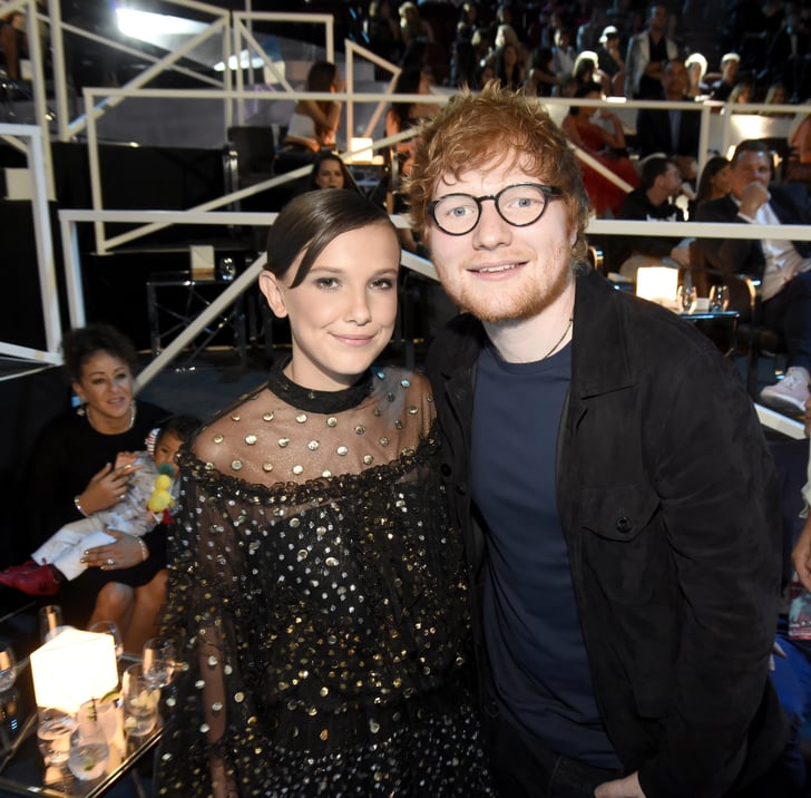 Millie Bobby Brown and Ed Sheeran | Photos of Millie Bobby Brown With Celebrity Friends ...