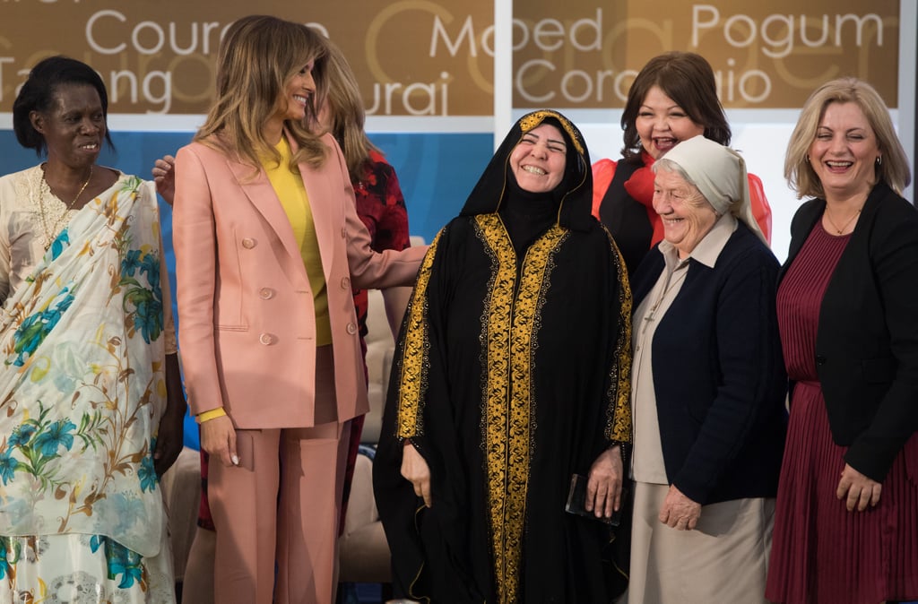 Melania Trump Wearing Light Pink Suit