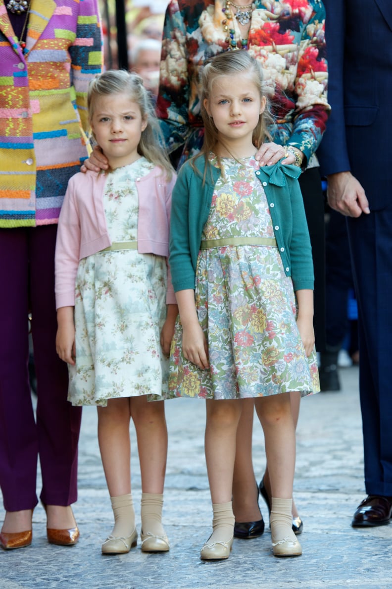 Princess Leonor and Infanta Sofía in 2013