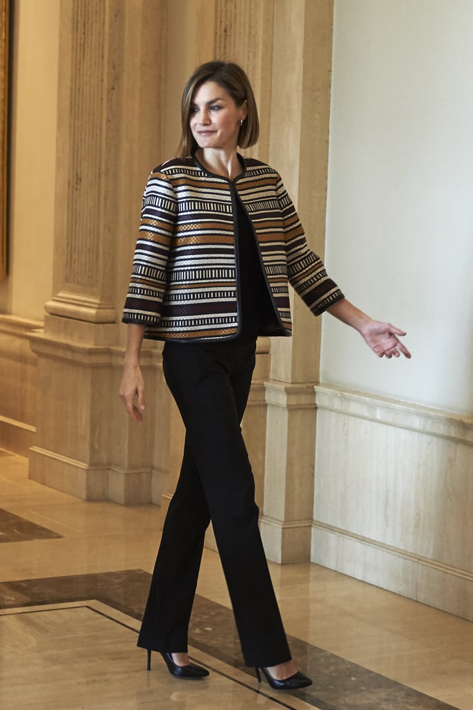 Queen Letizia Wears a Statement Jacket