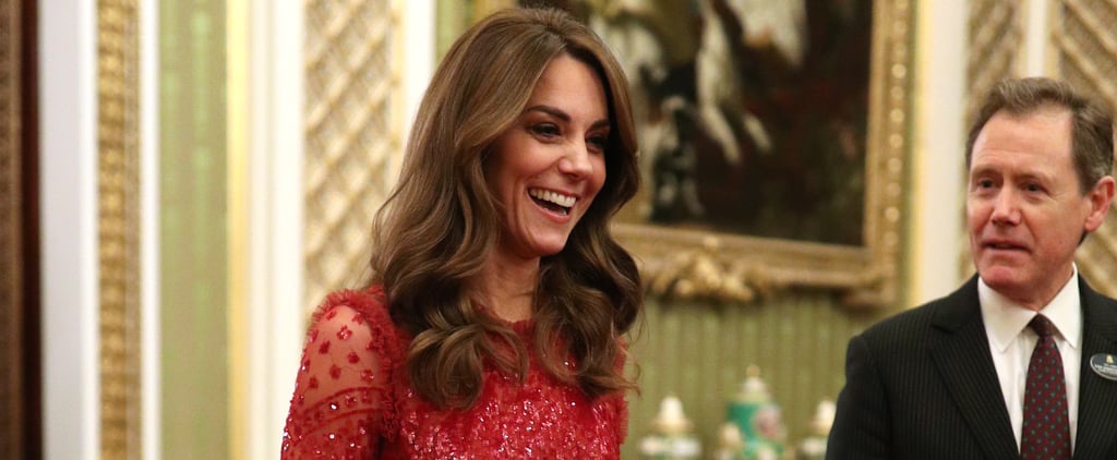Kate Middleton Wears Red Needle & Thread Dress 2020