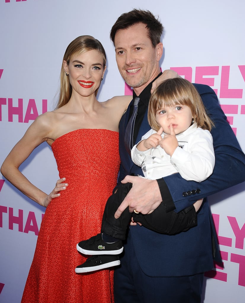 Jaime King With Husband and Son on the Red Carpet