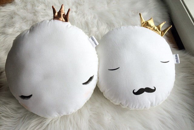 Queen and King Moon Pillows