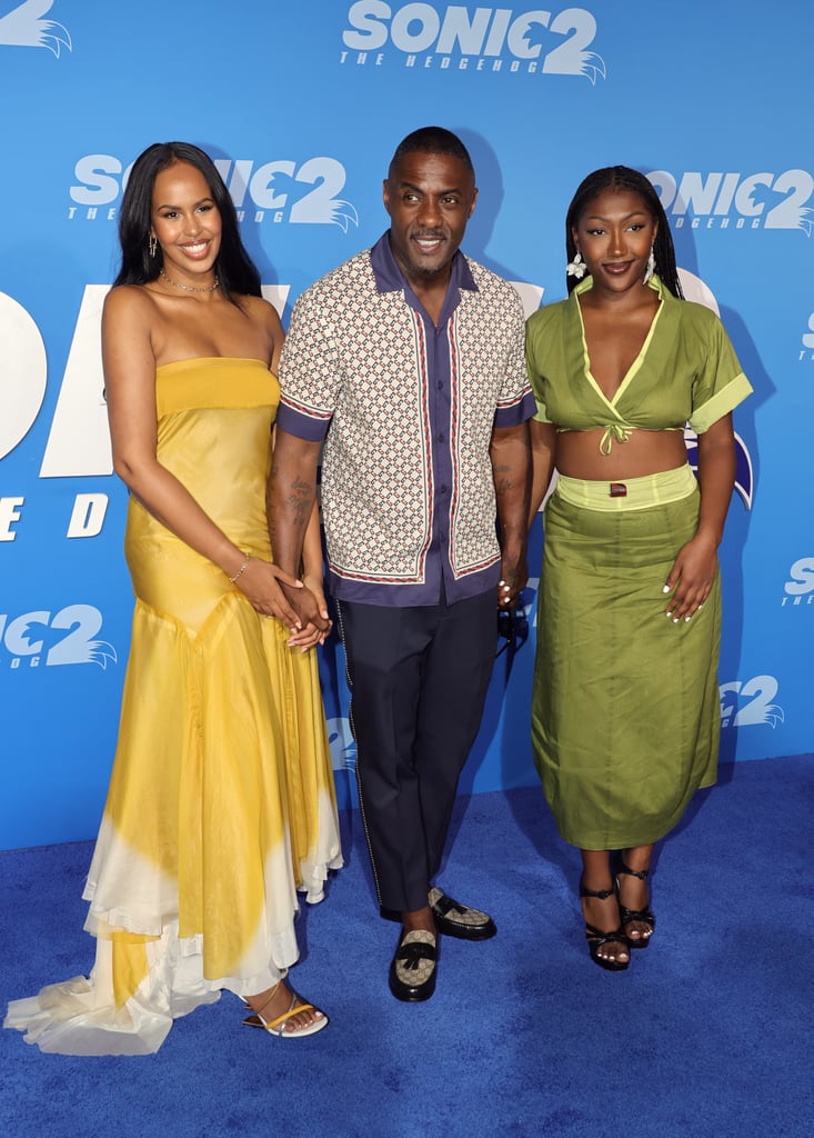 Idris Elba Attends Sonic the Hedgehog 2 Premiere With Family