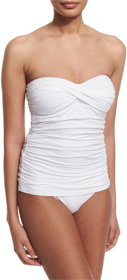 Tommy Bahama Shirred Twist-Front One-Piece Swimsuit ($130)
