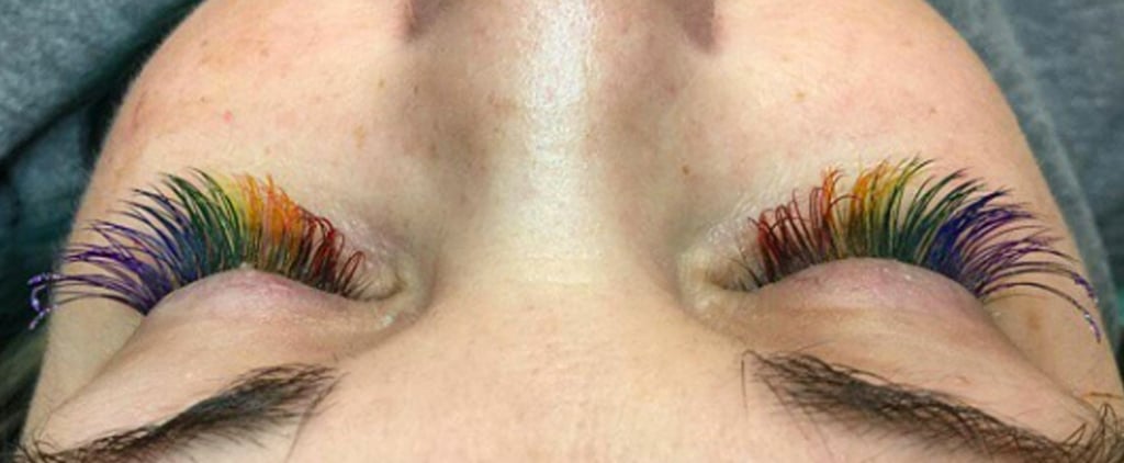 Rainbow Eyelash Trend