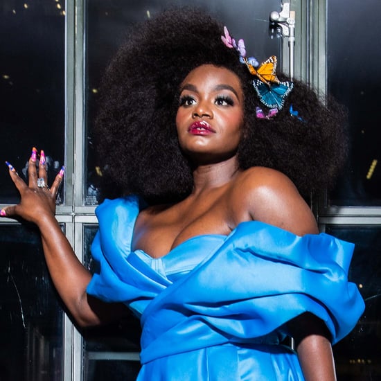 See Harlem Star Shoniqua Shandai's Bold Blue Premiere Dress