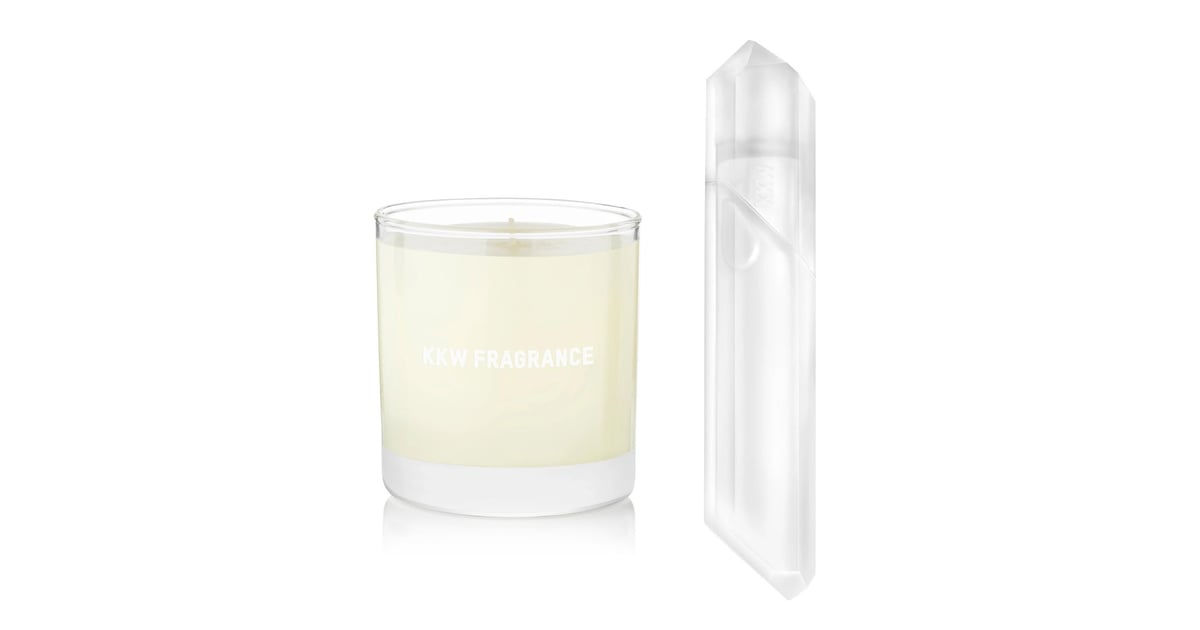 KKW Fragrance Candle and Crystal Gardenia Fragrance Bundle Kim