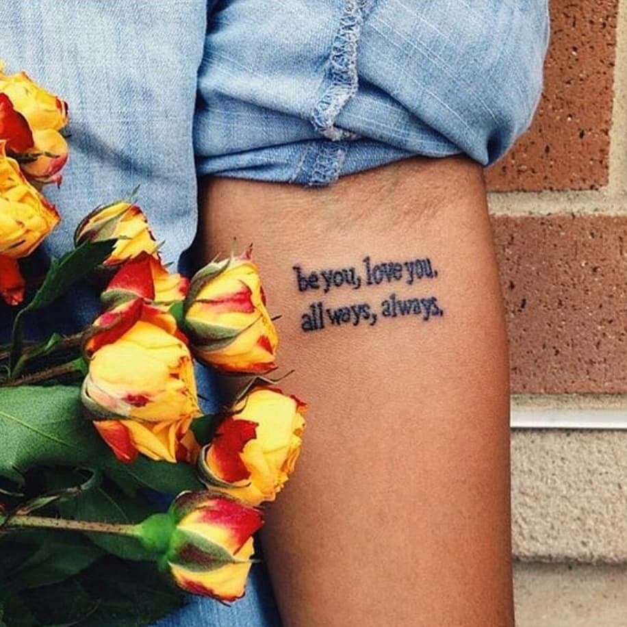 27 Positivity Tattoos That Will Put A Smile On Your Face  Our Mindful Life