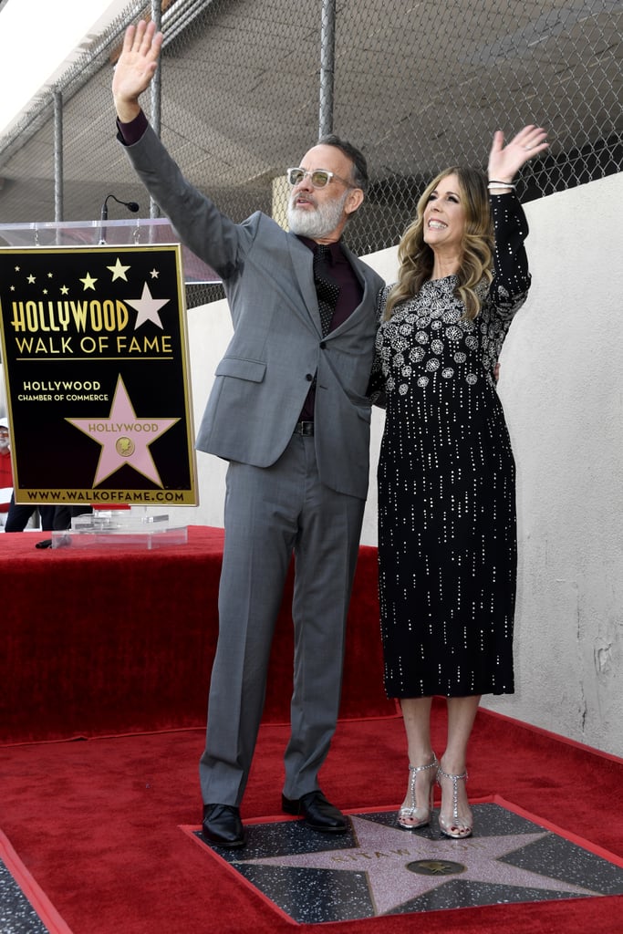 Rita Wilson and Tom Hanks at Walk of Fame Ceremony 2019