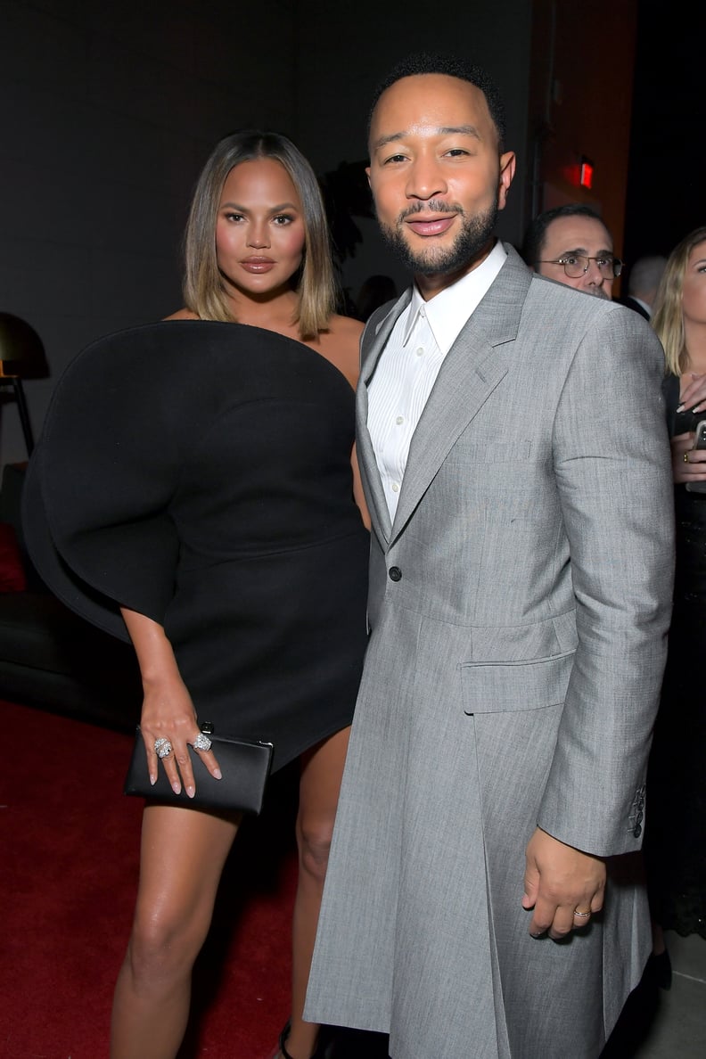 Chrissy Teigen and John Legend at the 2020 Sony Music Grammys Afterparty