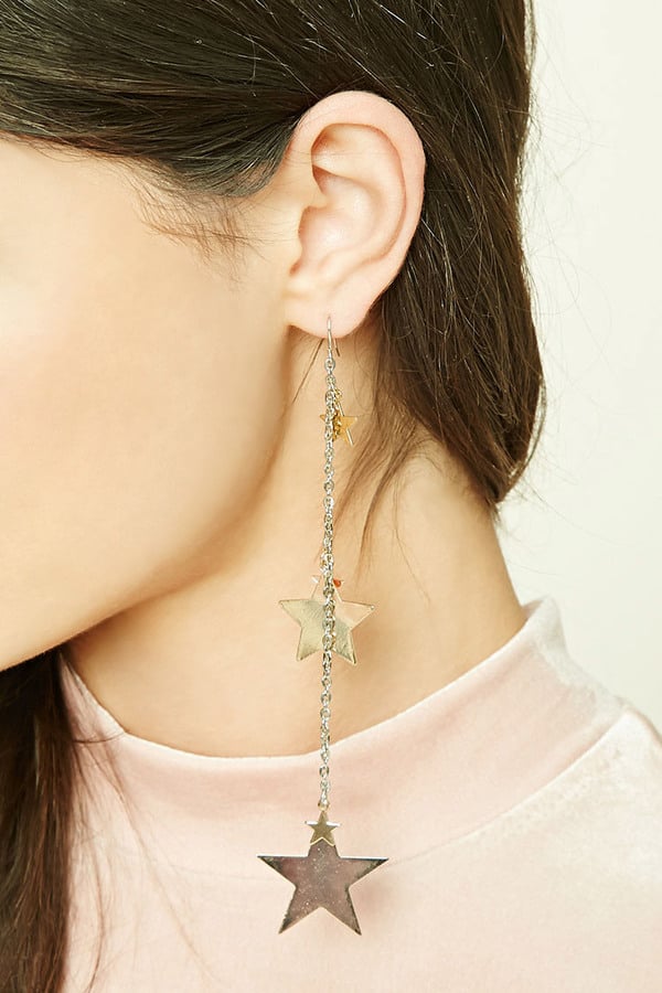 Forever 21 Star Drop Chain Earrings