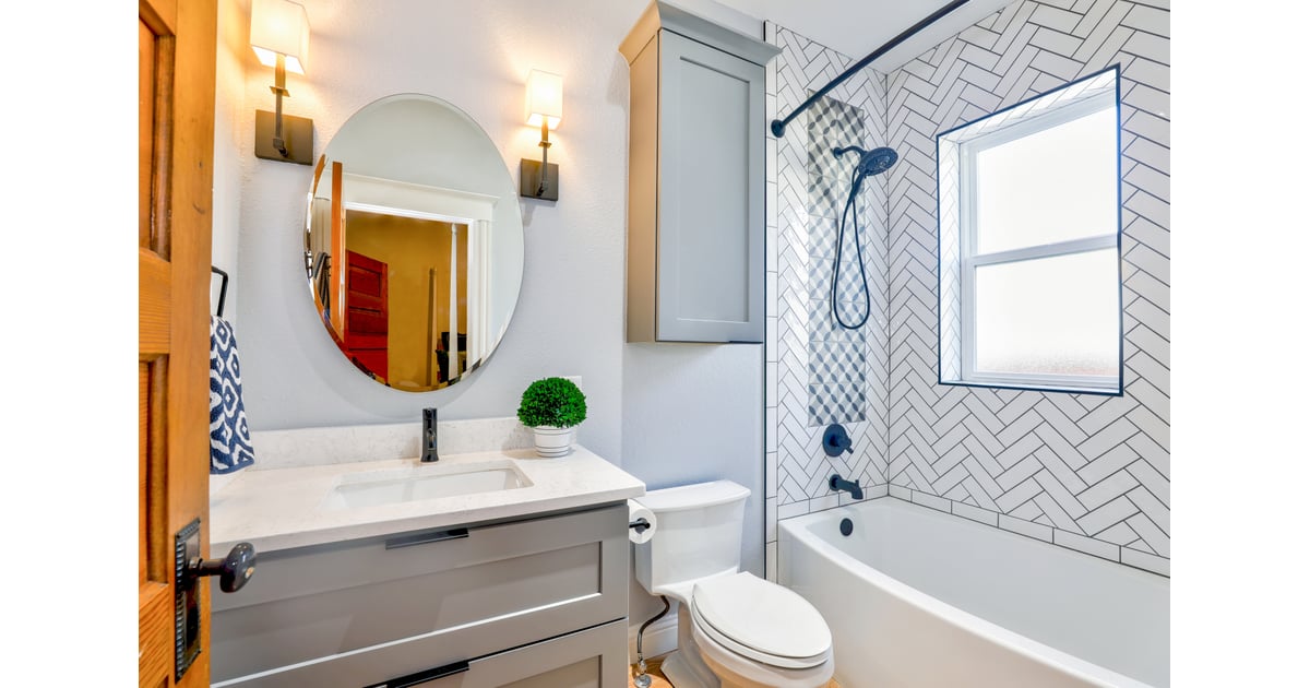Replace Old Bathroom Mirrors 7 Updates You Can Make To Your Apartment That Can Easily Be Removed When You Leave Popsugar Home Photo 6